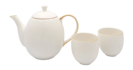 Service à Thé Bredemeijer Cantebury Blanc 1,2L (3-Delig)