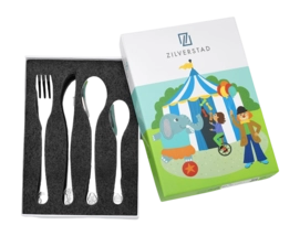 Kinderbesteckset Zilverstad Circus Rostfreier Edelstahl (4-teilig)
