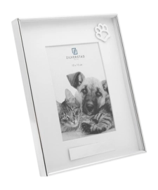 Fotolijst Zilverstad Memory Huisdier Met Pootje Verzilverd Gelakt 10x15 cm