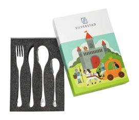 Couverts Zilverstad Enfant Chevaliers Et Princesses (4 Pièces)