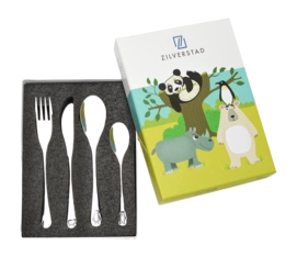 Couverts Zilverstad Enfant Wildlife (4 Pièces)
