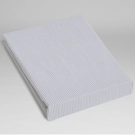 Spannbetttuch Yumeko White Stripe (Tencel)-90 x 200 cm