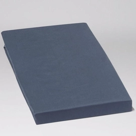 Spannbetttuch Yumeko Blue (Satin Wash)-90 x 200 cm