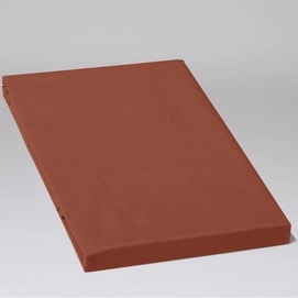 Hoeslaken Yumeko Rusty Red (Percal)-90 x 200 cm