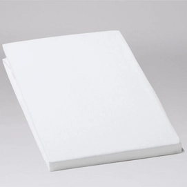 Hoeslaken Yumeko White (Satijn Wash)-80 x 200 cm