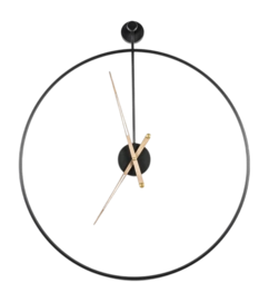 Klok By-Boo Sundial large - Black