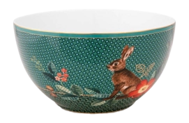 Kom Pip Studio Winter Wonderland Squirrel Green 15 cm (Set van 6)