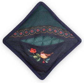 Pannenlap Pip Studio Winter Wonderland Square Dark Blue (Set van 2)