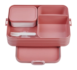 Bento Mepal On The Go Take A Break 1,5 L, Lunch Box con 2 Bentobox, Rosa Malva Vivido