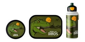 Lunchset Mepal Campus (Pop up + Lunchbox + Fruitbox) Dino 400ml + 750ml +  300ml