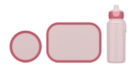 Lunchset Mepal Campus (Pop up + Lunchbox + Fruitbox) Cool Pink 400ml + 750ml +  300ml