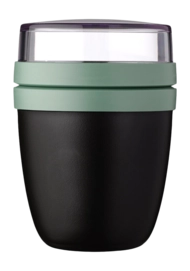 Food Container Mepal Ellipse Mini Limited Edition Black 300 ml + 120 ml