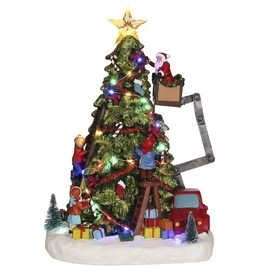 Luville Arbre de Noël Père Noël et Enfants