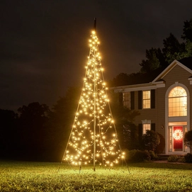 Kerstverlichting + Mast Fairybell All-Surface 300CM-320LED Warm White Twinkle