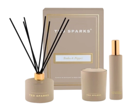 Candle Gift Set Ted Sparks Tonka & Pepper (Set of 3)