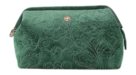 Kulturbeutel Pip Studio Velvet Gesteppte Kosmetiktasche Groß Grün