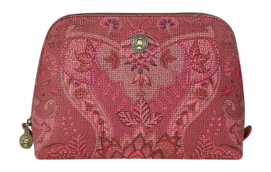 Toilettas Pip Studio Kyoto Festival Cosmetic Bag Triangle Medium Dark Pink