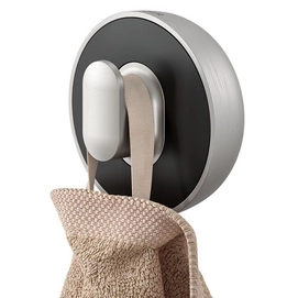 Crochet Porte-Serviettes Tiger Cooper Large Inox Brossé Noir