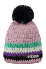 Mütze Poederbaas Classic Colorful Purple / Cream / Mint / Black