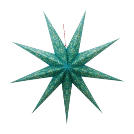 Kerstdecoratie Pip Studio Christmas Star Paper Overall Print Green 110 cm
