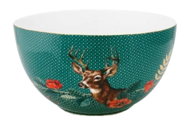 Bol Pip Studio Winter Wonderland Deer Green 18 cm (Lot de 2)