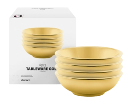 Tea Tip vtwonen Tea Tip/Sauce Bowl Gold 7cm (Set of 4)