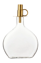 Porte-Bougie vtwonen Bottle and Bottle Candle Holder Gold (2 Pièces)