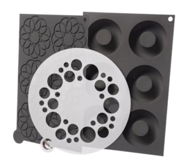 Garnishing Mold Plate-It Circle (3 pieces)