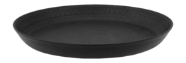 Dienblad vtwonen Plate Metal Relievo Black Medium 18cm