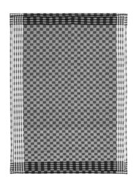 Theedoek vtwonen 100% Cotton Black-White Square - 50x70cm