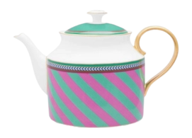 Teapot Pip Studio Chique Large Stripes Pink Green 1.8 L