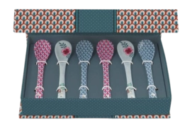 Theelepel Giftset Pip Studio Oriental Flower Festival Blue (Set van 6)