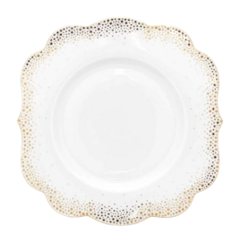 Dinner Plate Set Pip Studio Royal Winter White 23.5 cm (Set of 6)