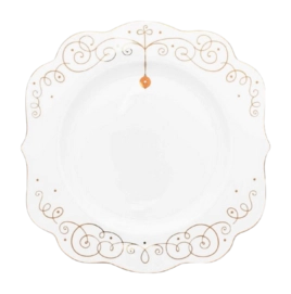 Essteller Pip Studio Royal Winter White 28 cm (Set von 6 Stück)