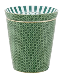 Mug et Soucoupe Pip Studio Royal Small Tiles Green 230 ml (2-Pièces)
