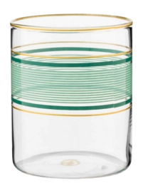 Water Glass Set Pip Studio Chique Green 250 ml (Set of 6)