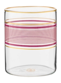 Water Glass Set Pip Studio Chique Pink 250 ml (Set of 6)