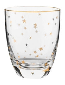Water Glass Set Pip Studio Stars Gold 360 ml (Set of 6)
