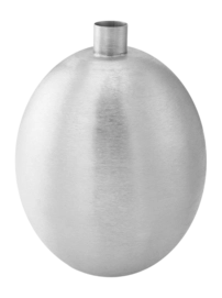 Vase vtwonen Metal Silver 26,5 x 34,5 cm