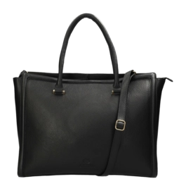 Schultertasche Fred de la Bretoniere Mika Businessbag Damen Leather Black