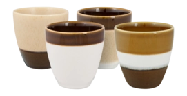 Mugs VT Wonen Mini Without Ear Brown 150ml (set de 4)