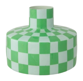 Vaas vtwonen Metal Aqua-Green Check 15 x 12 cm