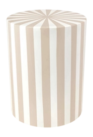 Bijzettafel vtwonen Metal Stripe Natural 35 x 45 cm