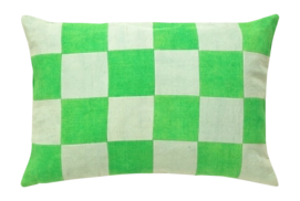 Sierkussen vtwonen Rectangular Multicolour Green-Aqua Check 50 x 70 cm