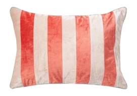 Sierkussen vtwonen Rectangular Multicolour Coral-Pink Stripe 50 x 70 cm