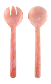 Saladebestek vtwonen Resin Pink (Set van 2)