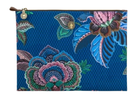 Toilettas Pip Studio Cece Fiore Cosmetic Flat Pouch Large Blue