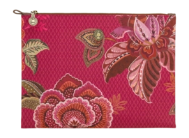 Toilettas Pip Studio Cece Fiore Cosmetic Flat Pouch Large Red