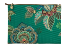 Toilettas Pip Studio Cece Fiore Cosmetic Flat Pouch Large Green