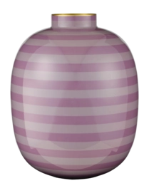 Vase Pip Studio Metal Stripes Lilas 32 cm